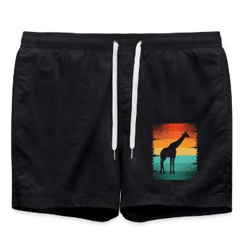 Girafe - Short de bain - noir - Devant - AI Model Male 185 light (185cm)