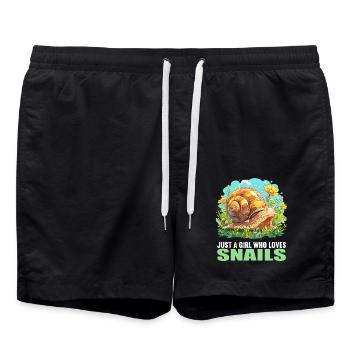 Escargots Escargot - Short de bain - noir - Devant - AI Model Male 185 light (185cm)