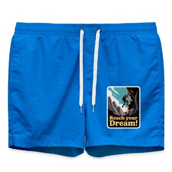 CLIMBING, REACH YOUR DREAM - Swim Trunks - cobalt blue - Front