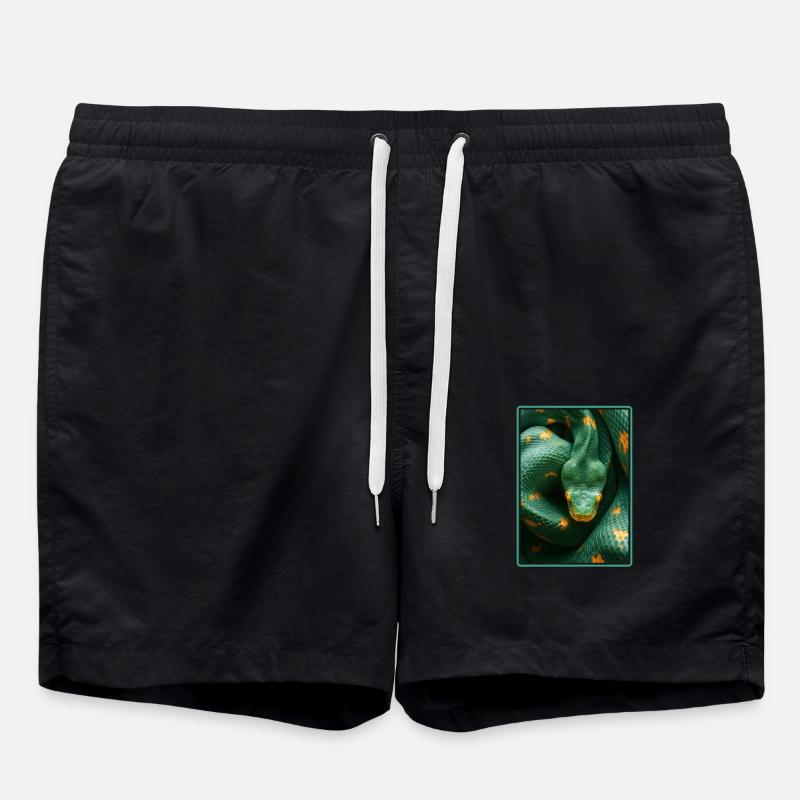 Schlangen Schlange - Badeshorts - Schwarz