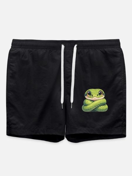 Snakes Snake - Swim Trunks - black