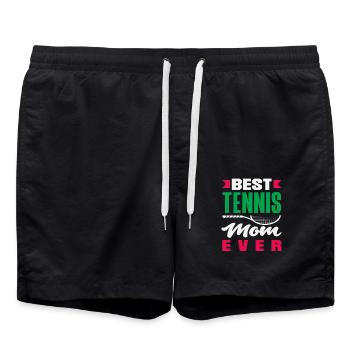 Meilleure maman de tennis de tous les temps - Short de bain - noir - Devant - AI Model Male 185 light (185cm)