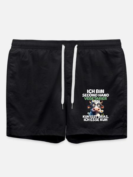 Second Hand Vegetarian - Swim Trunks - black
