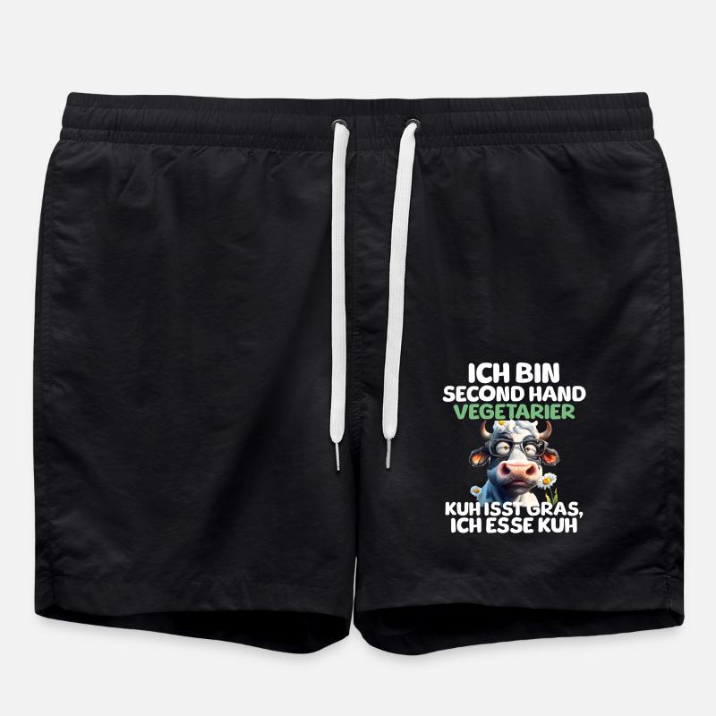 Végétarien d’occasion - Short de bain - noir