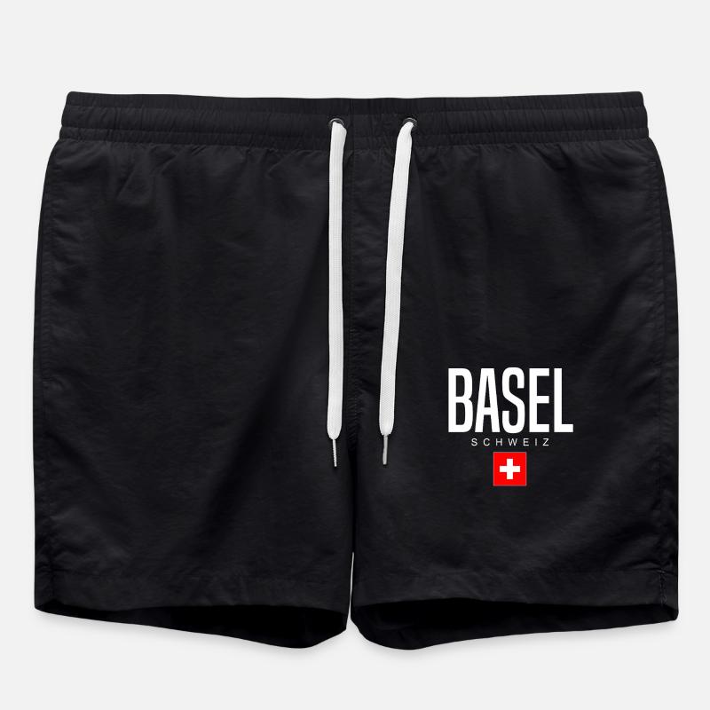 Basel, Switzerland - Swim Trunks - black