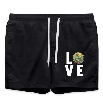 Serpents Serpent - Short de bain - noir - Devant - AI Model Male 185 light (185cm)