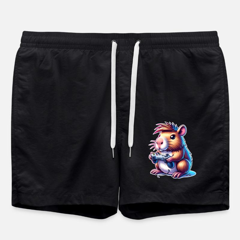 Capybara Gaming - Swim Trunks - black
