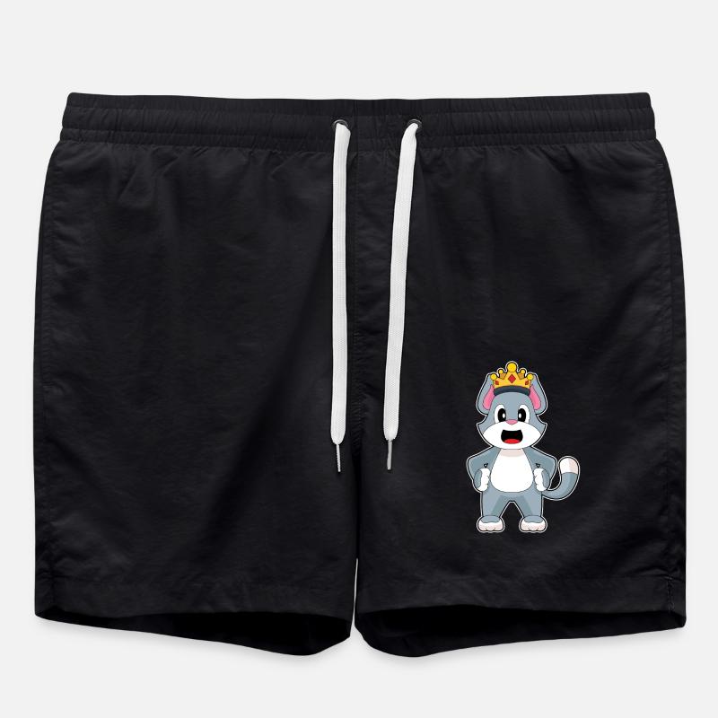 Couronne de chat - Short de bain - noir