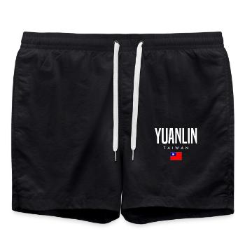Yuanlin Taiwan - Swim Trunks - black - Front - AI Model Male 185 light (185cm)