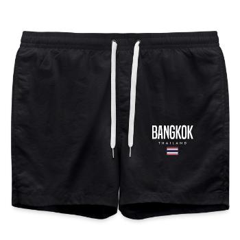 Bangkok, Thaïlande - Short de bain - noir - Devant - AI Model Male 185 light (185cm)