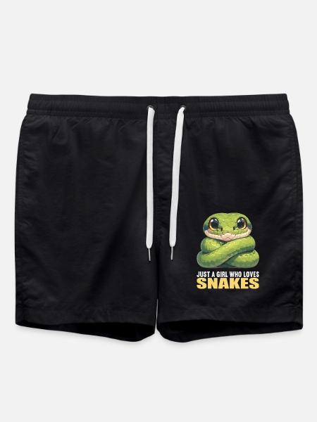 Snakes Snake - Swim Trunks - black