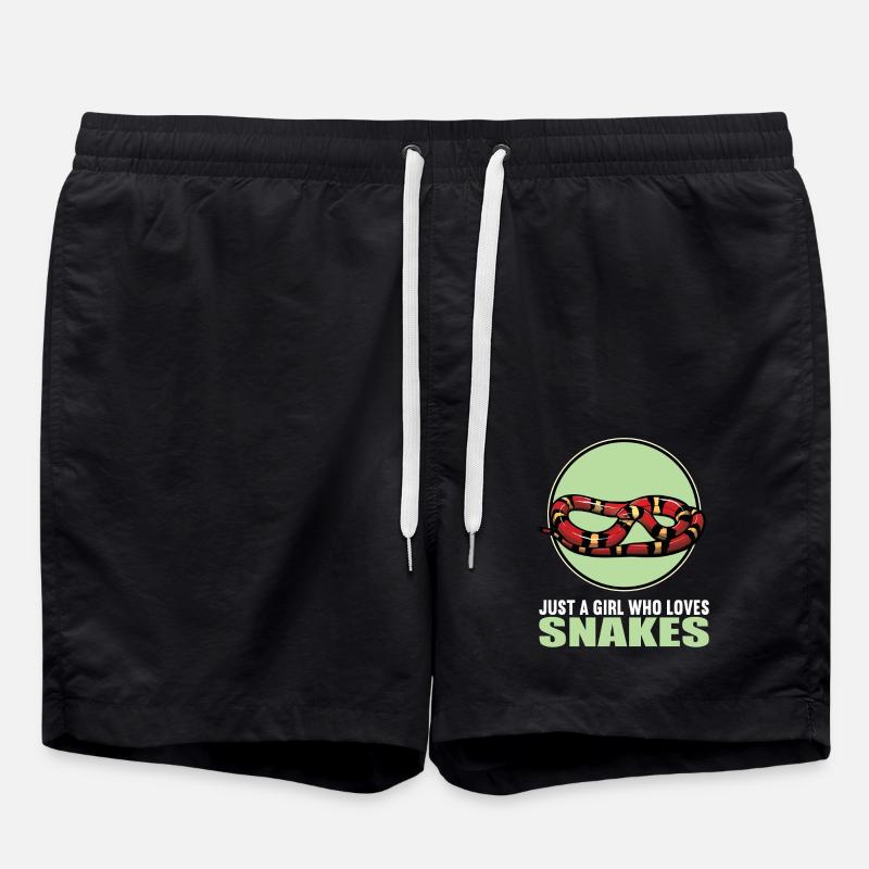 Snakes Snake - Swim Trunks - black