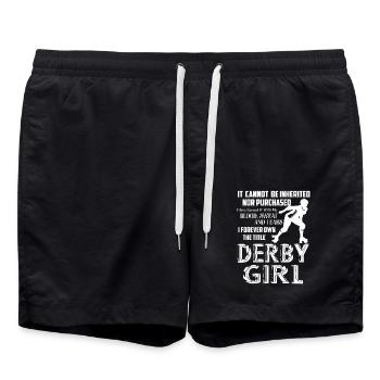Roller Derby Forever The Title - Swim Trunks - black - Front - AI Model Male 185 light (185cm)