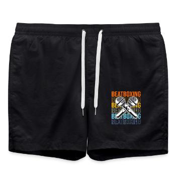 Beatbox - Badeshorts - Schwarz - Vorne - AI Model Male 185 light (185cm)