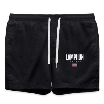 Lamphun Thaïlande - Short de bain - noir - Devant - AI Model Male 185 light (185cm)