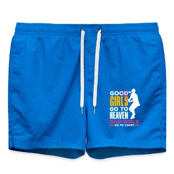 Tennis Spieler: Gute Mädchen Himmel, Schlechte - Badeshorts - Cobalt blue - Vorne