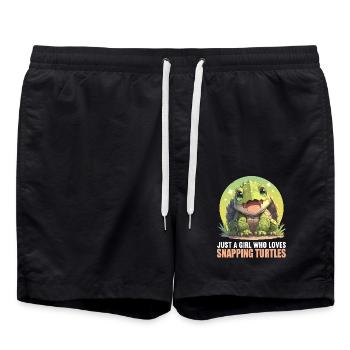Schnappschildkröten Schnappschildkröte - Badeshorts - Schwarz - Vorne - AI Model Male 185 light (185cm)