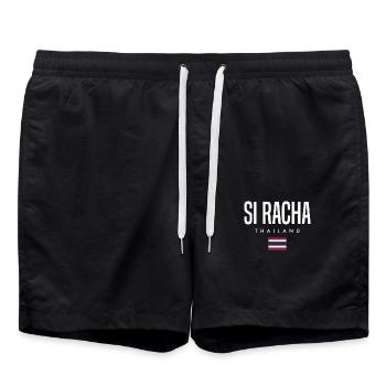 Si Racha, Thaïlande - Short de bain - noir - Devant - AI Model Male 185 light (185cm)