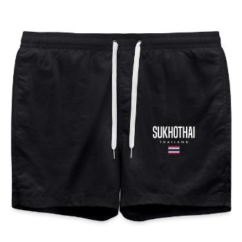 Sukhothai, Thaïlande - Short de bain - noir - Devant - AI Model Male 185 light (185cm)