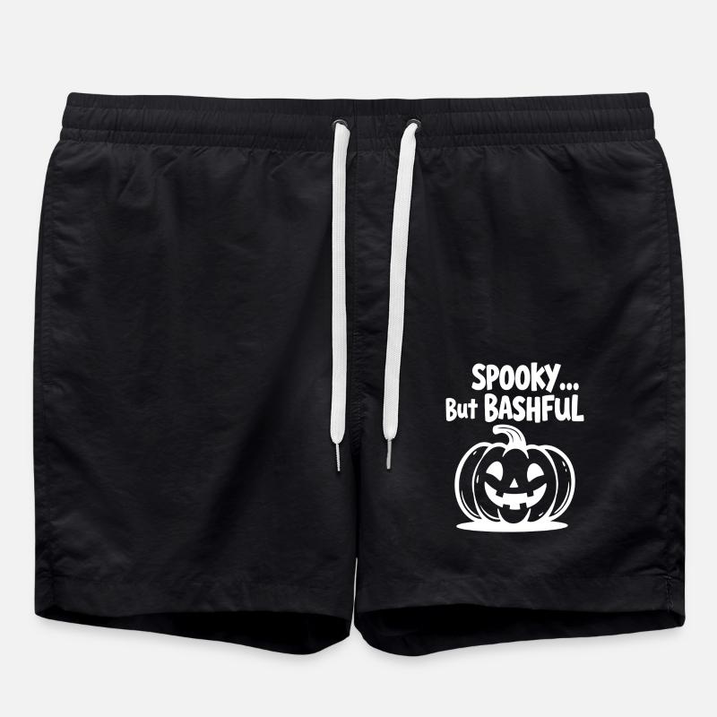Spooky but Bashful - Swim Trunks - black