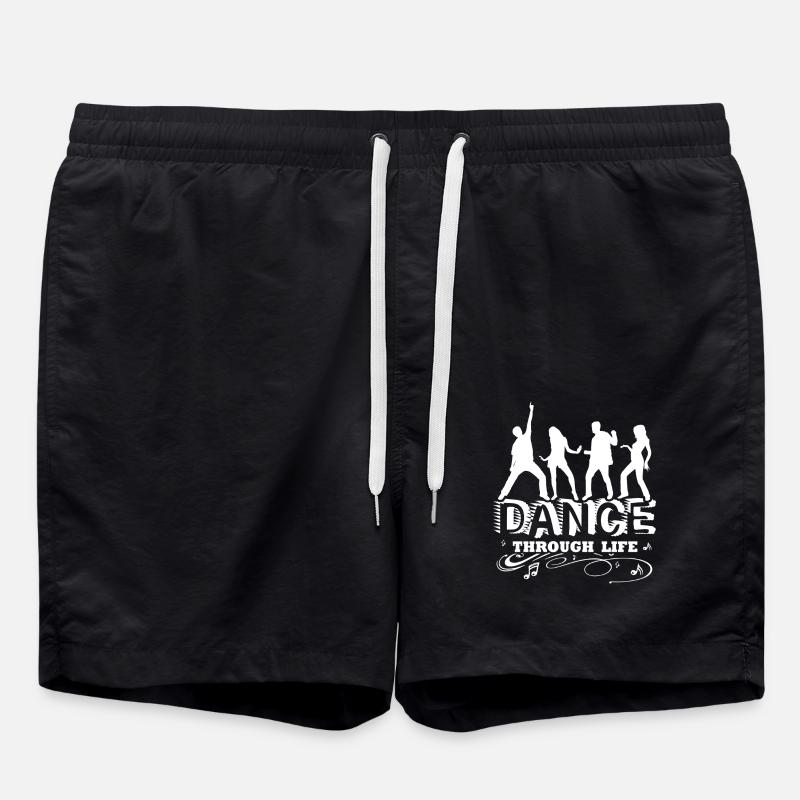Dancer Dance Through Life - Swim Trunks - black