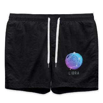 Horoscope du zodiaque Balance Signe du zodiaque Étoile - Short de bain - noir - Devant - AI Model Male 185 light (185cm)