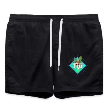 Îles Fidji Noix de Holiday Vintage Souvenir - Short de bain - noir - Devant - AI Model Male 185 light (185cm)