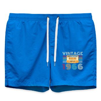 60 Année 1966 Vintage Rétro Anniversaire - Short de bain - cobalt blue - Devant