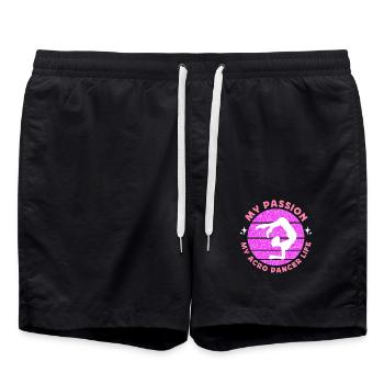 Acro Dancer My Passion My Acro Dance Gymnastics - Badeshorts - Schwarz - Vorne - AI Model Male 185 light (185cm)