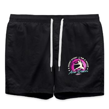 Acro Dancer Une Histoire Courte Je Suis Professeur de Danse - Short de bain - noir - Devant - AI Model Male 185 light (185cm)