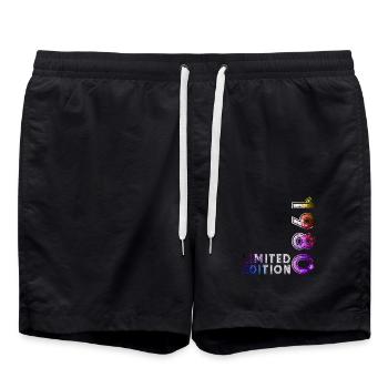 Légende du 45e anniversaire Née en 1980 - Short de bain - noir - Devant - AI Model Male 185 light (185cm)