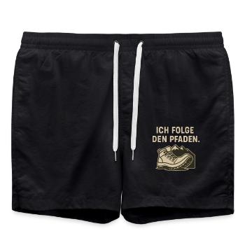 Randonnée Montagnes Sentiers Dire - Short de bain - noir - Devant - AI Model Male 185 light (185cm)