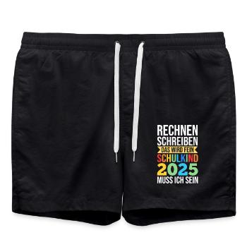 Kita Farewell First Grade School Enrollment 2025 - Swim Trunks - black - Front - AI Model Male 185 light (185cm)