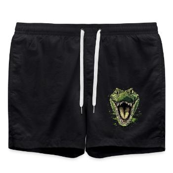 Crocodile Alligator Reptile Crocodile Love Crocodiles - Short de bain - noir - Devant - AI Model Male 185 light (185cm)