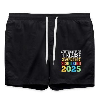 Kita Farewell First Grade School Enrollment 2025 - Swim Trunks - black - Front - AI Model Male 185 light (185cm)