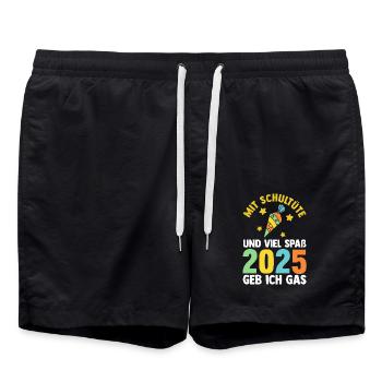 Kita Farewell First Grade School Enrollment 2025 - Swim Trunks - black - Front - AI Model Male 185 light (185cm)