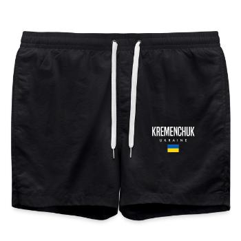 Kremenchuk Ukraine - Badeshorts - Schwarz - Vorne - AI Model Male 185 light (185cm)
