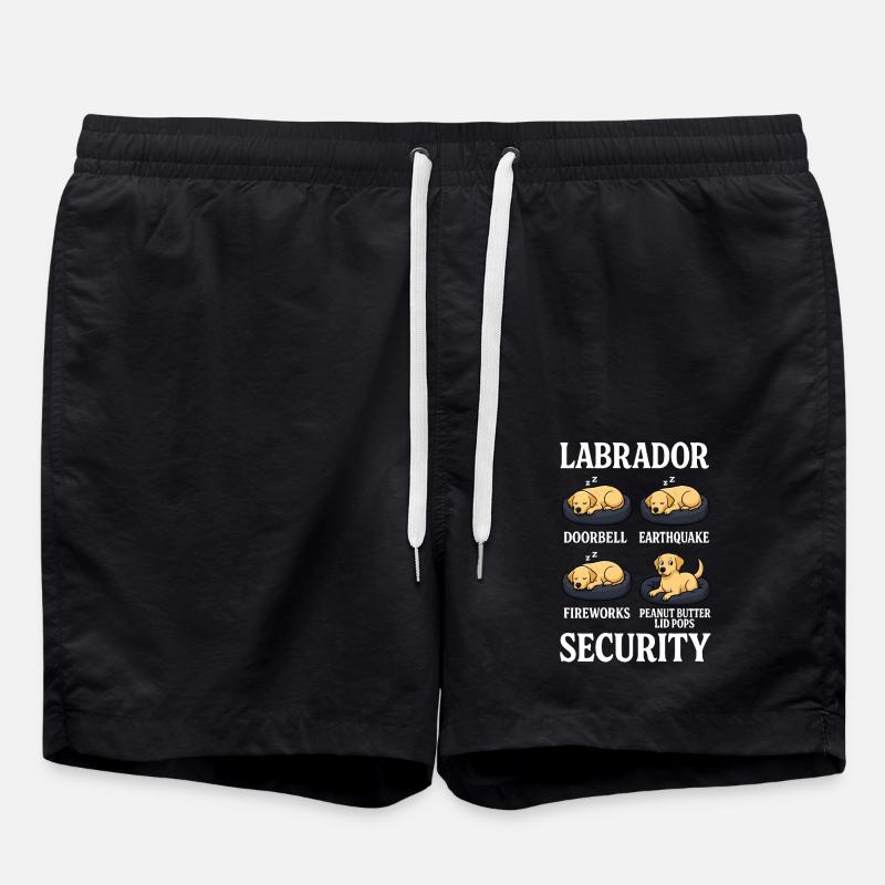 Labrador Retriever - Swim Trunks - black
