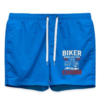 Biker Saying – That's Chrome - Swim Trunks - cobalt blue - Front