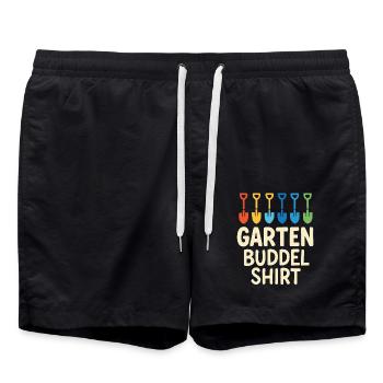 Jardin Creuser Drôle Jardinier Design - Short de bain - noir - Devant - AI Model Male 185 light (185cm)