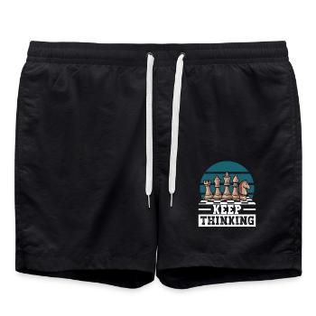 Casse-tête Casse-tête Échecs Sports Continuez à réfléchir - Short de bain - noir - Devant - AI Model Male 185 light (185cm)