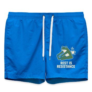 Le calme est résistance, pleine conscience, affirmation - Short de bain - cobalt blue - Devant