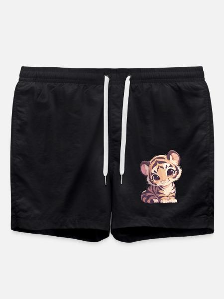 Sumatran tiger - Swim Trunks - black
