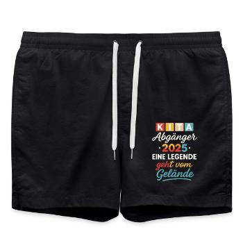Légende des diplômés des services de garde 2025 - Short de bain - noir - Devant - AI Model Male 185 light (185cm)