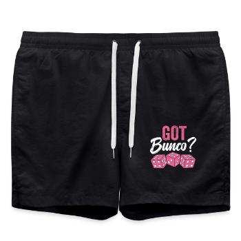 Bunco Dice Game Night Design Bunco Tournament - Swim Trunks - black - Front - AI Model Male 185 light (185cm)