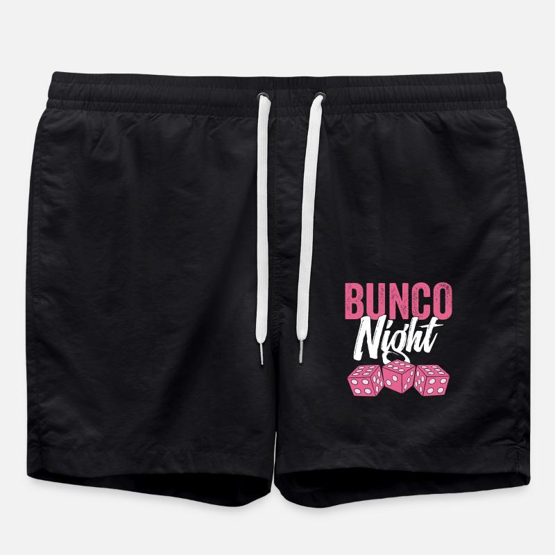 Bungo Night Game Night Dice - Swim Trunks - black