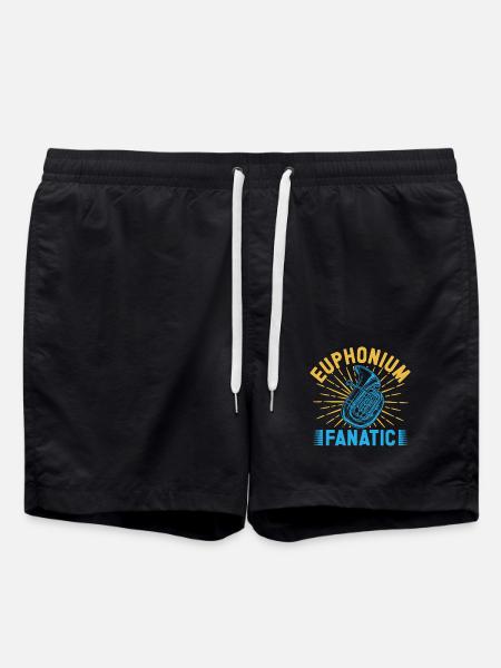 Euphonium Fanatic Baritone Marching Band - Swim Trunks - black