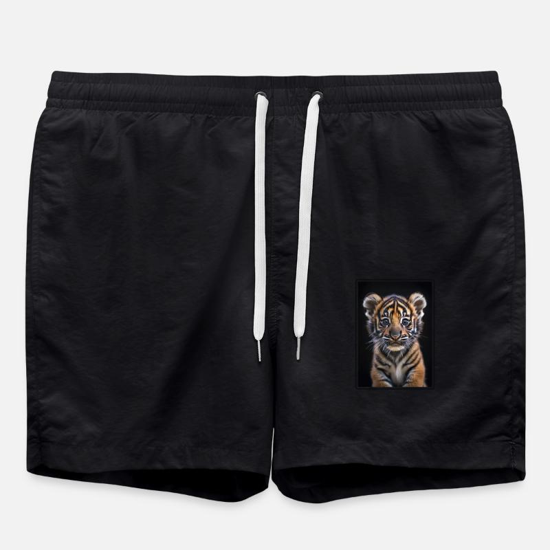 Sumatran tiger - Swim Trunks - black
