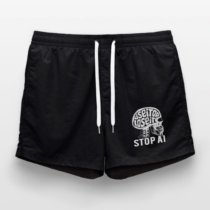 Use it or lose it, Artificial Intelligence, Stop AI Swim Trunks