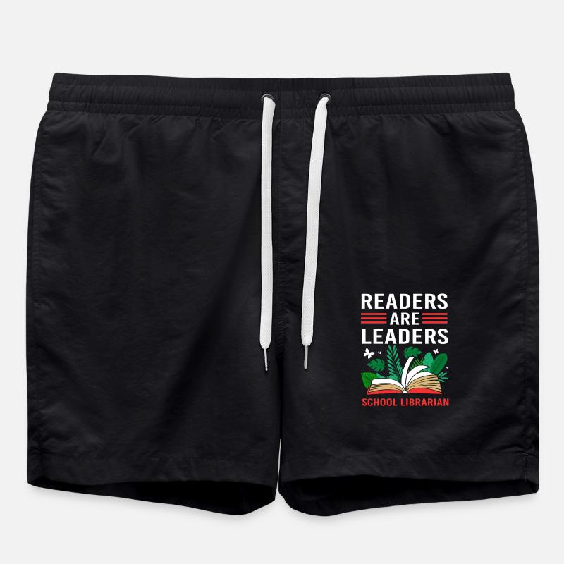 Lesen Bibliothek Leseratte - Badeshorts - Schwarz